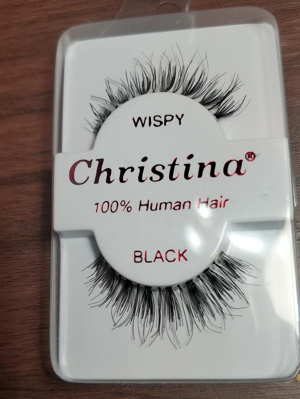 Christina Wispy Black Human Hair False Lashes Set Of 9